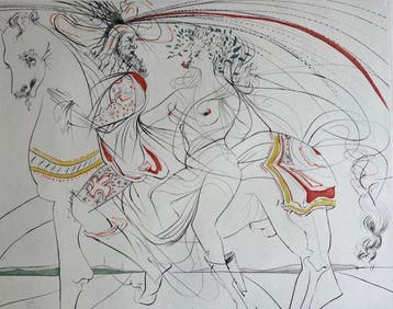 Salvador Dali (1904-1989) - Diane de Poitiers, Antiek en Kunst