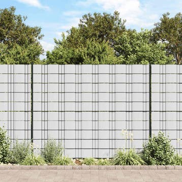 vidaXL Privacystrips 35x0,19 m PVC wit, Verzenden