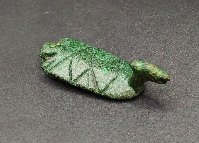 Viking periode Brons Draakriem-einde - 40 mm (Zonder, Antiquités & Art, Antiquités | Autres Antiquités