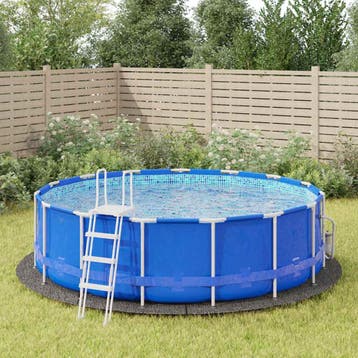 vidaXL Zwembadgrondzeil Ø458 cm polyester geotextiel, Verzenden