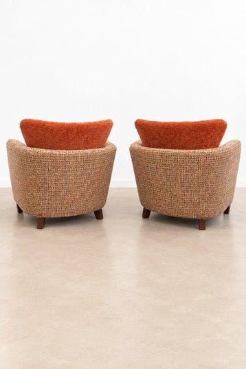Gyula Kaesz - Fauteuil (2) - Luxory Minotti Jacquard -