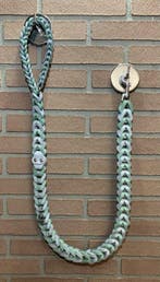 Lederen honden riem Stone/moss, Ophalen of Verzenden, Nieuw