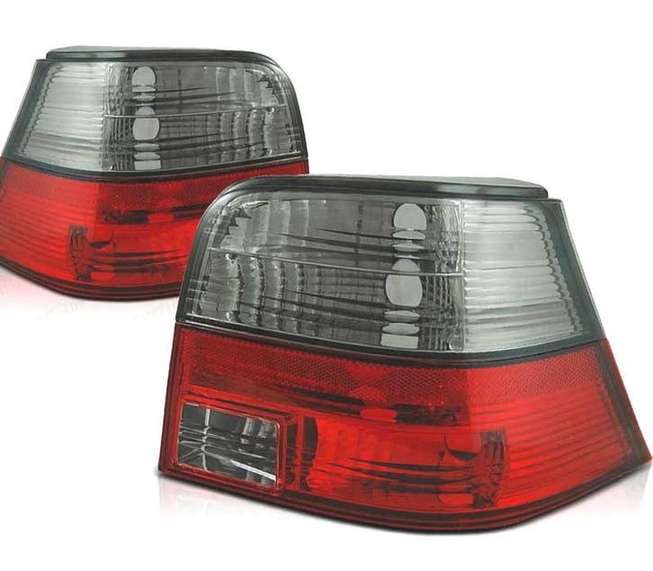 FEUX ARRIÈRE VOLKSWAGEN VW GOLF 4 HATCHBACK 97-03 ROUGE FUMÉ, Autos : Pièces & Accessoires, Éclairage, Envoi