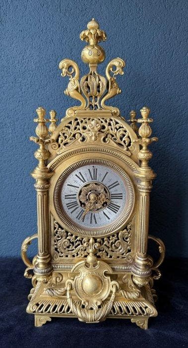 Horloge - Antique Bronze - 1850-1900, Antiquités & Art, Antiquités | Horloges