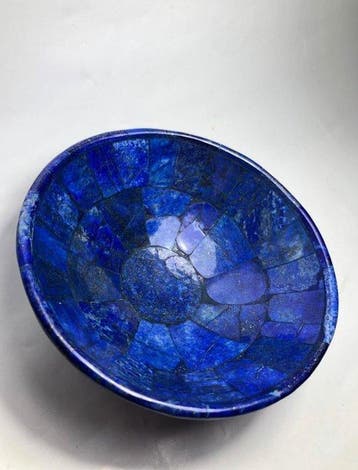 lapis lazuli Kom - Hoogte: 4 mm - Breedte: 4 mm- 206 g - (1)
