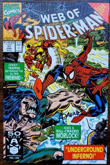 Lots 3 comics signed Spider-Man Vintage 1991-2015 - Signed +, Nieuw