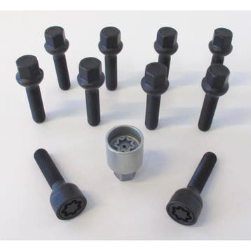 H&R Wielboutenset bolkonisch R12 M12x1.50 - Lengte 35mm - Zw, Verzenden