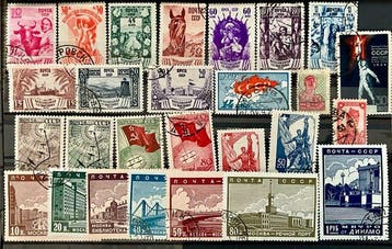 Rusland 1904/1944 - Goede selectie van Sovjet- en Russische, Gestempeld