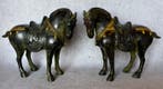 Beeld, Exclusieve Set Tang-Dynasty stijl paarden 33 cm / 8.5, Antiek en Kunst