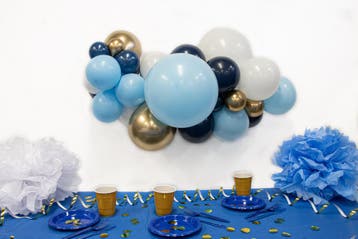 Ballonnen DIY Balloon Kit Organic Blue, Hobby en Vrije tijd, Verzenden, Nieuw