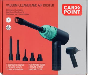 Carpoint Oplaadbare Stofzuiger en Luchtblazer, Verzenden, Zo goed als nieuw