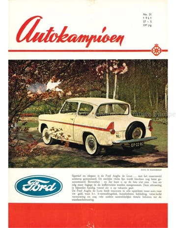 1961 AUTOKAMPIOEN MAGAZINE 21 NEDERLANDS, Ophalen of Verzenden