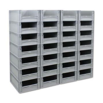Magazijnsysteem, stapelbakken, plastieken kratten 60 40, Verzenden, Nieuw