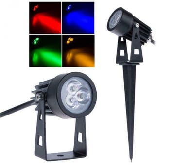 LED tuinverlichting - 3W - grond spot 12V - RGB, Verzenden