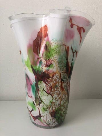 FIDRIO HOLLAND - Vaas - mondgeblazen glas - Grote, Antiek en Kunst