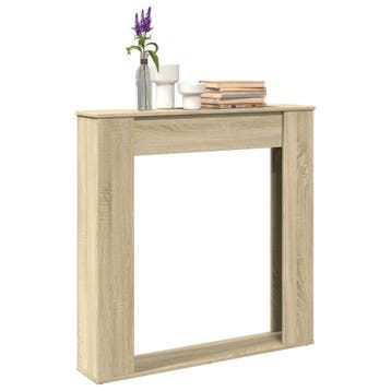 vidaXL Haardombouw 100x20x100 cm bewerkt hout sonoma, Huis en Inrichting, Verzenden, Nieuw