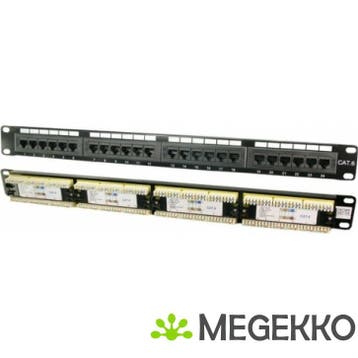 LogiLink Patch Panel 19  CAT6 24-Port, Computers en Software, Verzenden, Nieuw