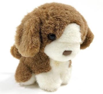 Hema puppyknuffel, bruin en wit, Kinderen en Baby's, Verzenden, Nieuw