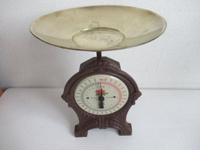 Precisieweegschaal - IJzer, Messing, Antiquités & Art, Curiosités & Brocante