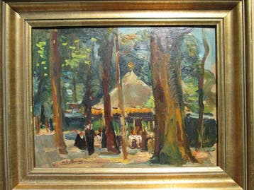 André Planson (1898-1981) - Fête à Saint Guénolé en Bretagne