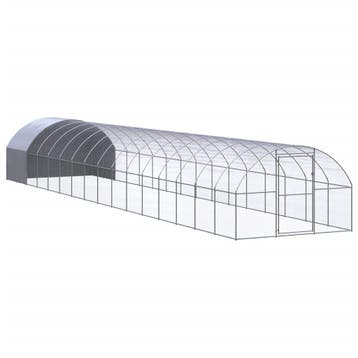 vidaXL Kippenren 3x16x2 m gegalvaniseerd staal, Verzenden