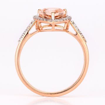Ring - 14 karaat Roségoud, 14k rosegoud - 1.22ct. tw.