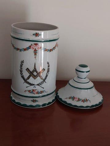 Limoges - Pot de pharmacie/Albarelle - Porcelaine -