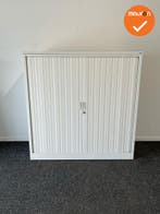 TDS Roldeurkast - 120x120x46cm - Wit met witte kunststof deu, Ophalen of Verzenden, Kast