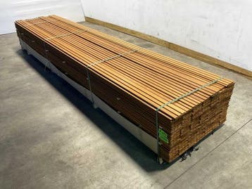 Veiling - 25x ThermoWood Ayous Rib3 gevelbekleding 420x14x1,, Nieuw