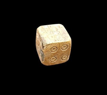 Oud-Romeins Been Dobbelstenen Gooien - 11 mm (Zonder
