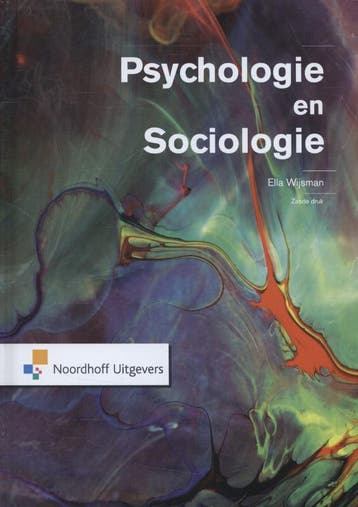Psychologie en sociologie 9789001816834 Ella Wijsman, Verzenden, Ella Wijsman