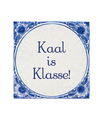 Delfts Blauw Tegel Kaal 14,5cm, Verzenden
