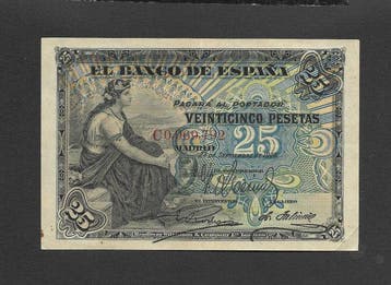 Espagne. - 3 Banknotes - various dates