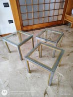 Renato Zevi - Table basse (3) - Acier, Verre