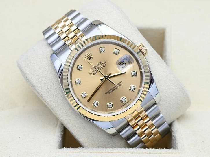 Rolex Datejust Ref. 116233 Year 2009 (Box & Papers), Handtassen en Accessoires, Horloges | Heren, Goud, Zo goed als nieuw, Goud