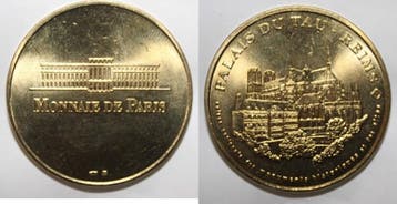 France Komitat 51 Reims Palast Von Tau Mdp 1998, Postzegels en Munten, Penningen en Medailles, Verzenden