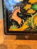 Hand painted - Mstera - USSR - Sieradendoos - Papier-maché -, Antiquités & Art