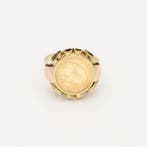 Bague - 14 carats Or jaune, Or rose - Pièce John Kennedy