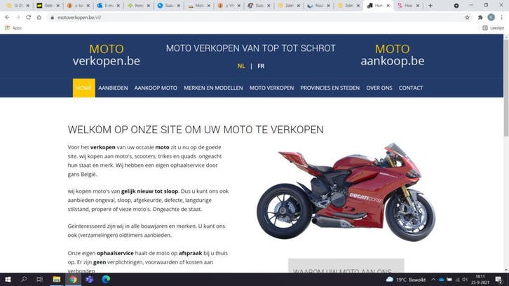 aankoop moto van top tot schrot ook opmaak en alle bouwjaren, Motos, Motos Achat