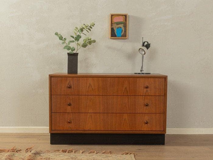 Commode - Walnoot - Ladekast uit de jaren zestig, Antiquités & Art, Art | Objets design