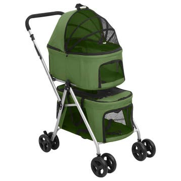 vidaXL Hondenwagen 2-laags inklapbaar 83x48x97 cm oxford, Verzenden