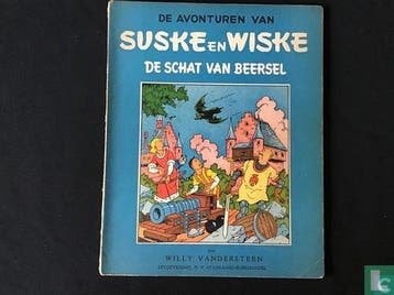 Suske en Wiske - De schat van Beersel - 1954, Boeken, Eén stripboek, Verzenden, Gelezen, Vandersteen, Willy.