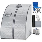 tectake Mobiele stoomsauna ThermaLuxe II, 1000 W, 15 tempera, Sport en Fitness, Sauna, Verzenden, Nieuw