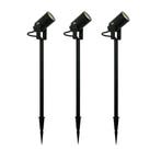 Tuinspots Tuinspot zwart Beamy L set 3 stuks Tuinverlichting, Verzenden