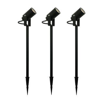 Tuinspots Tuinspot zwart Beamy L set 3 stuks Tuinverlichting, Tuin en Terras, Verzenden, Nieuw