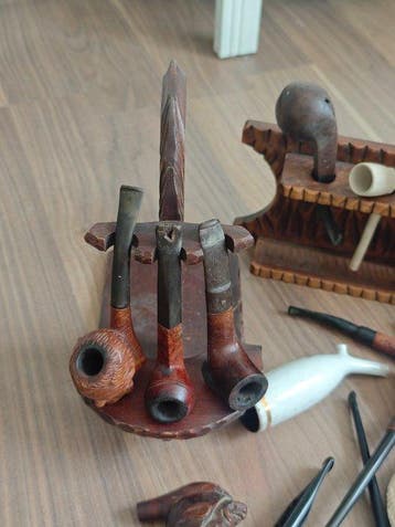 Sans prix de réserve - Pipe - Bois, Céramique - (28)