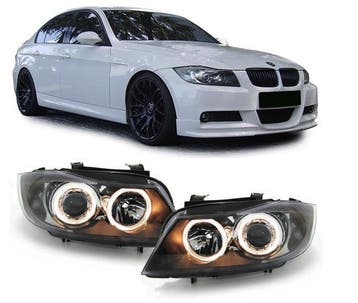Angel Eyes Koplampen Geel BMW 3 Serie E90 E91 B5977, Nieuw, BMW