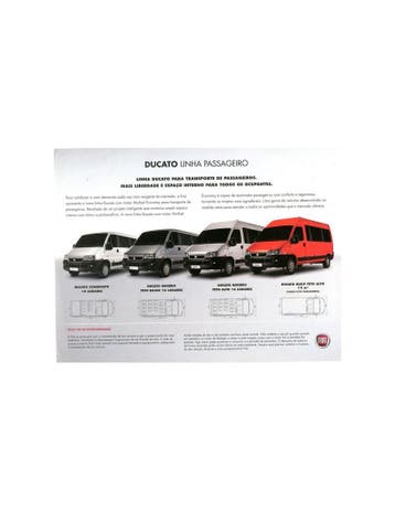 2010 FIAT DUCATO LEAFLET BRAZILIAANS, Boeken, Nieuw