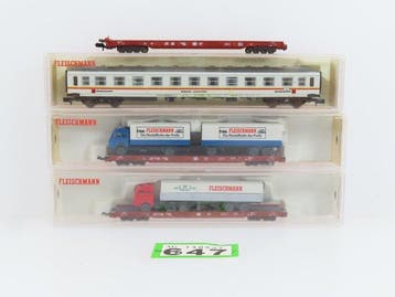 Fleischmann, Wiking N - 8114/8271/8272/8273 - Wagon de, Nieuw