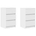Nachtkastjes 3 lades 2st | 52% korting | Retour deal, Huis en Inrichting, Minder dan 45 cm, Verzenden, 55 tot 70 cm, Zo goed als nieuw